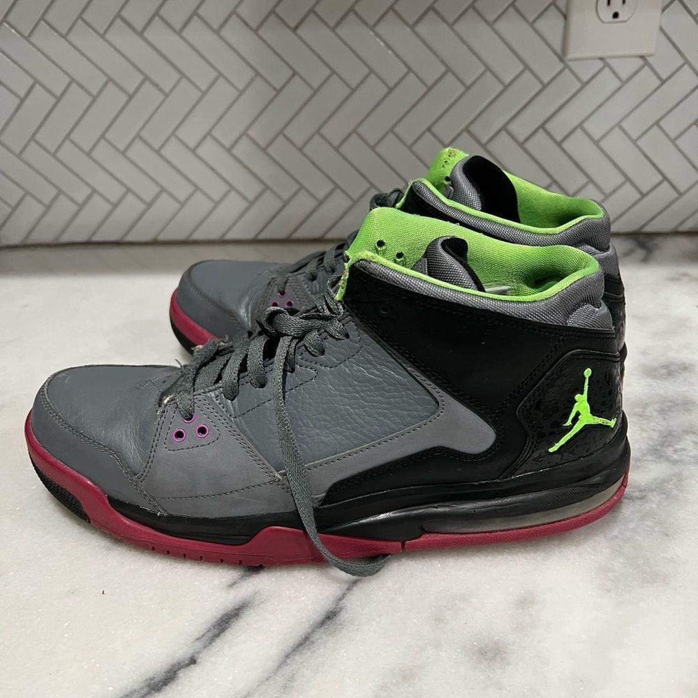 A1-Nike Air Jordan Flight Origin 599593-090 Cool Grey, Size 11.5, VTG 2013